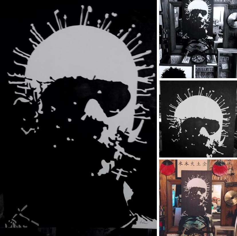 Pinhead from the movie Hellraiser painting, 1 of 1