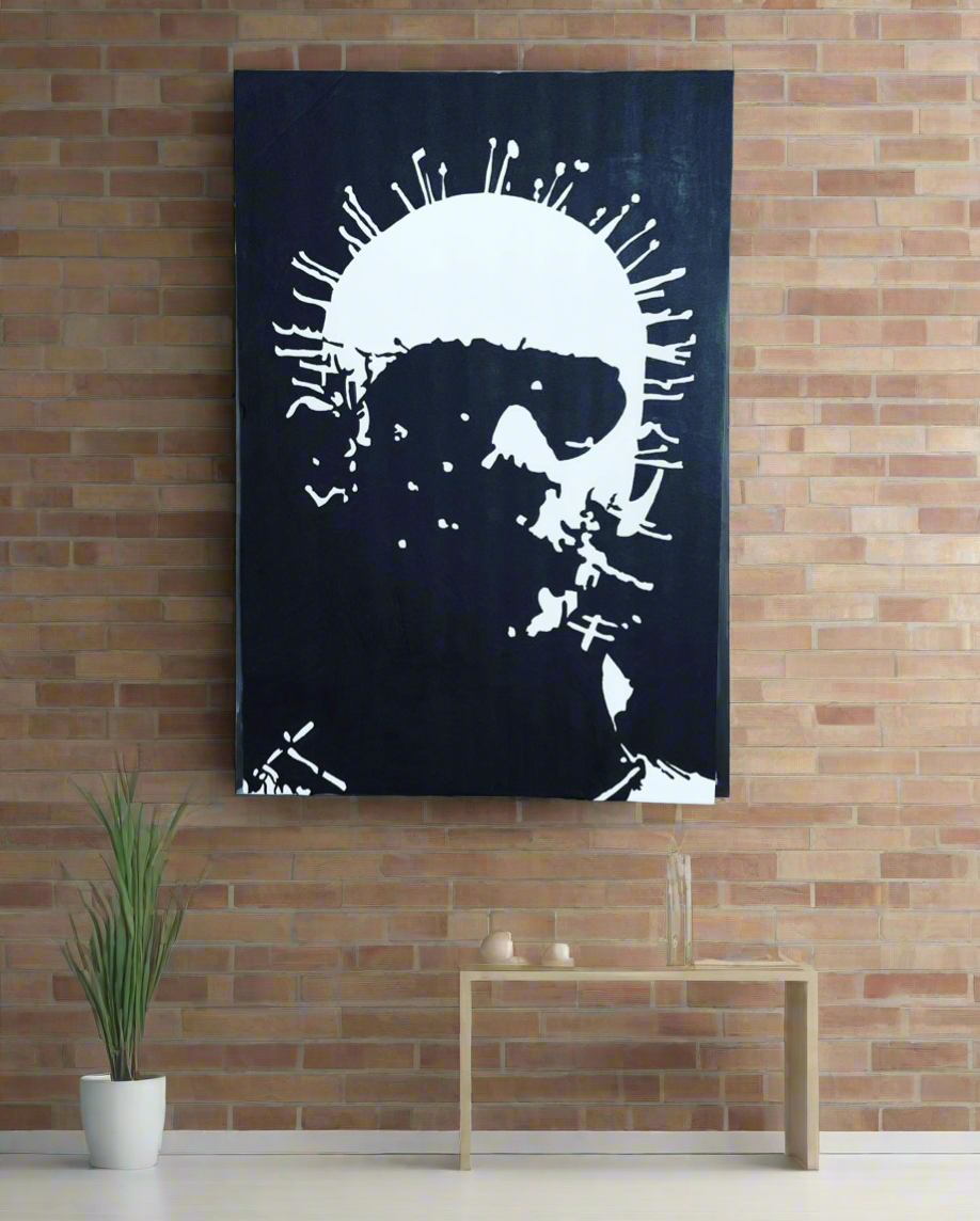 Pinhead from the movie Hellraiser painting, 1 of 1