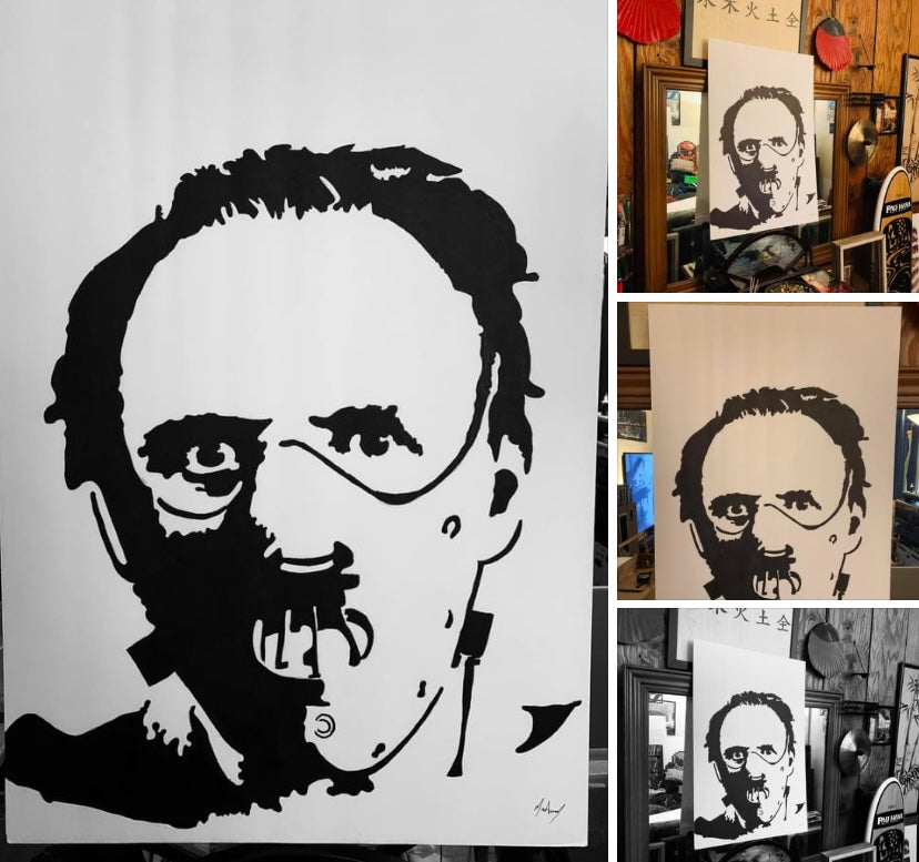 Hannibal Lecter from The Silence of the Lambs painting, 1 of 1