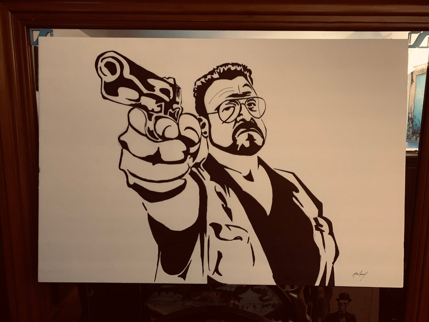 Louis Fyne Painting from The Big Lebowski. 1 of 1