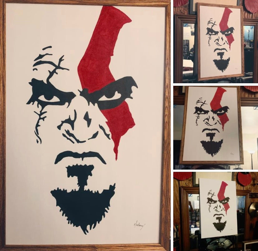 Kratos from God of War Painting 1 of 1