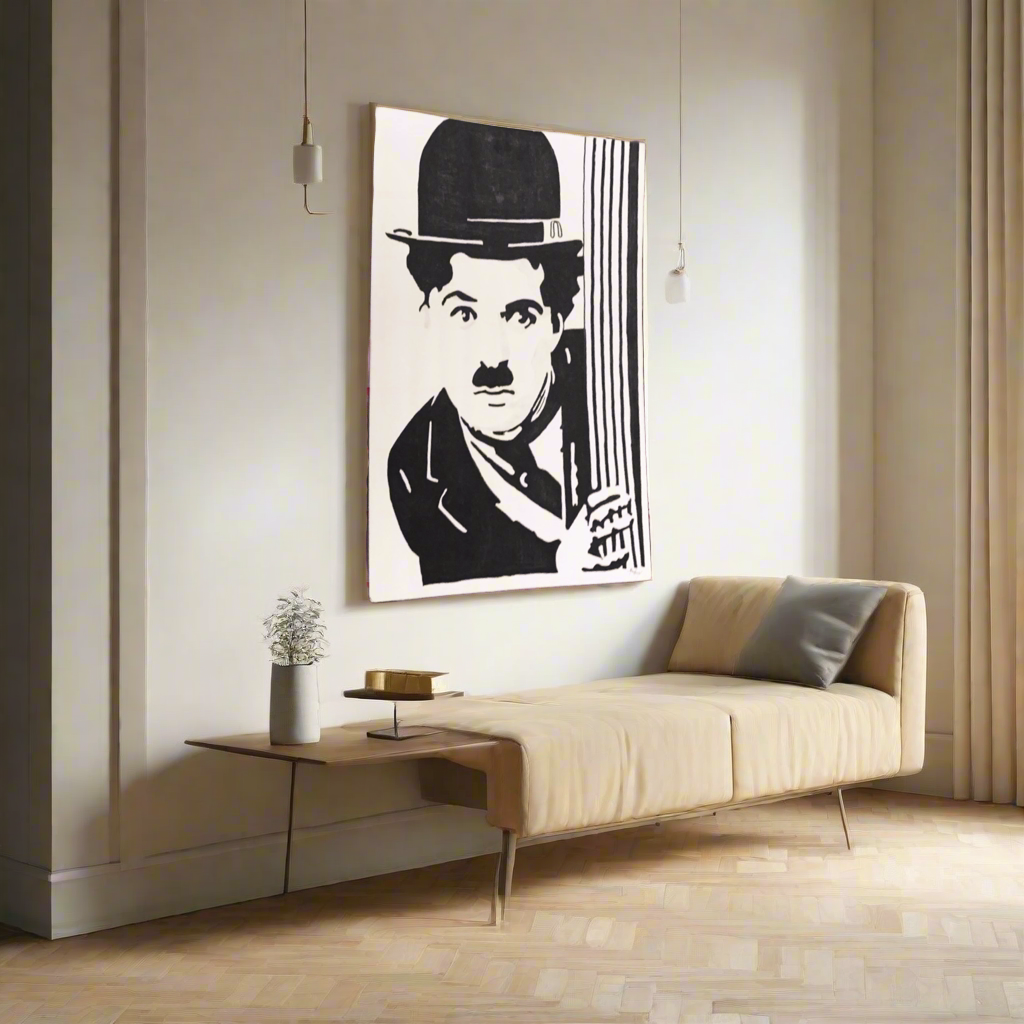 Charlie Chaplin painting. 1 of 1