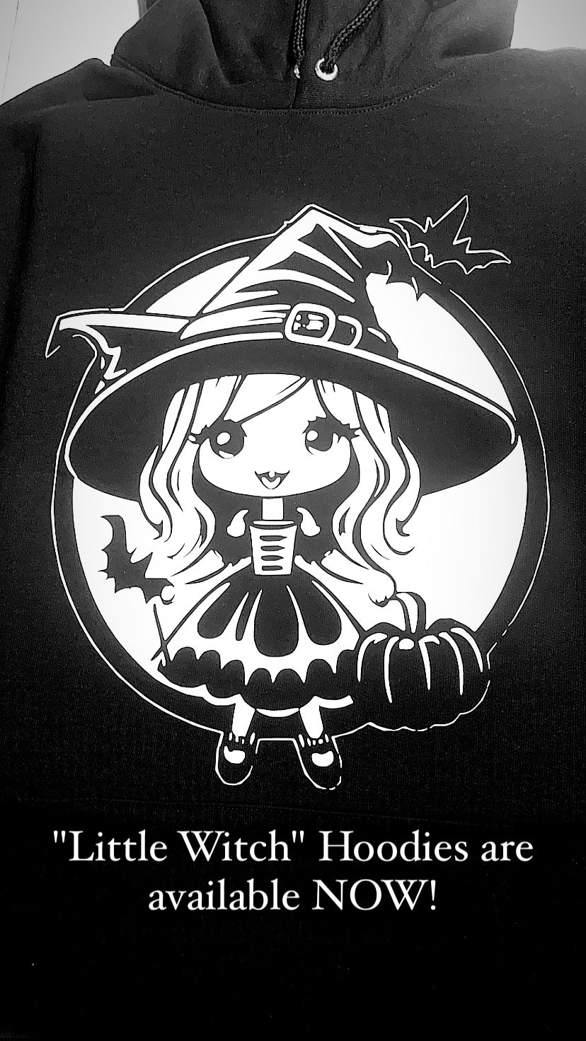 Little Witch Graphic Hoodie Design