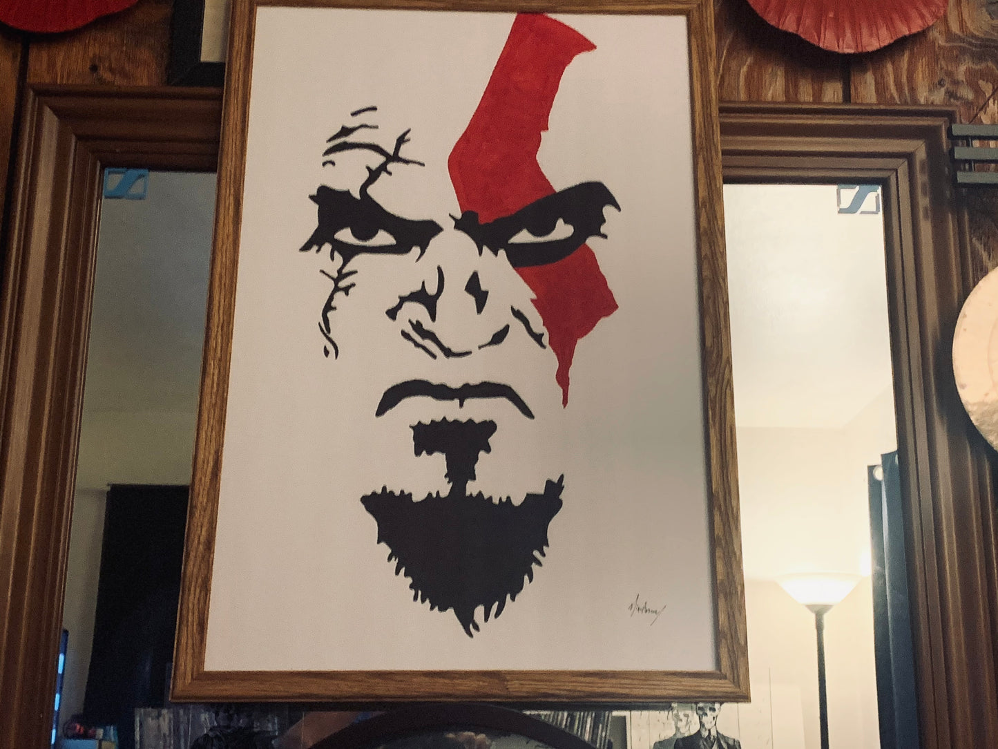 Kratos from God of War Painting 1 of 1
