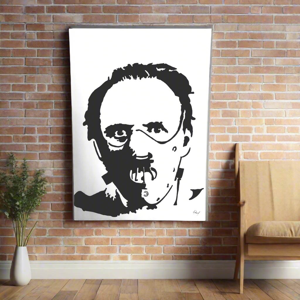 Hannibal Lecter from The Silence of the Lambs painting, 1 of 1