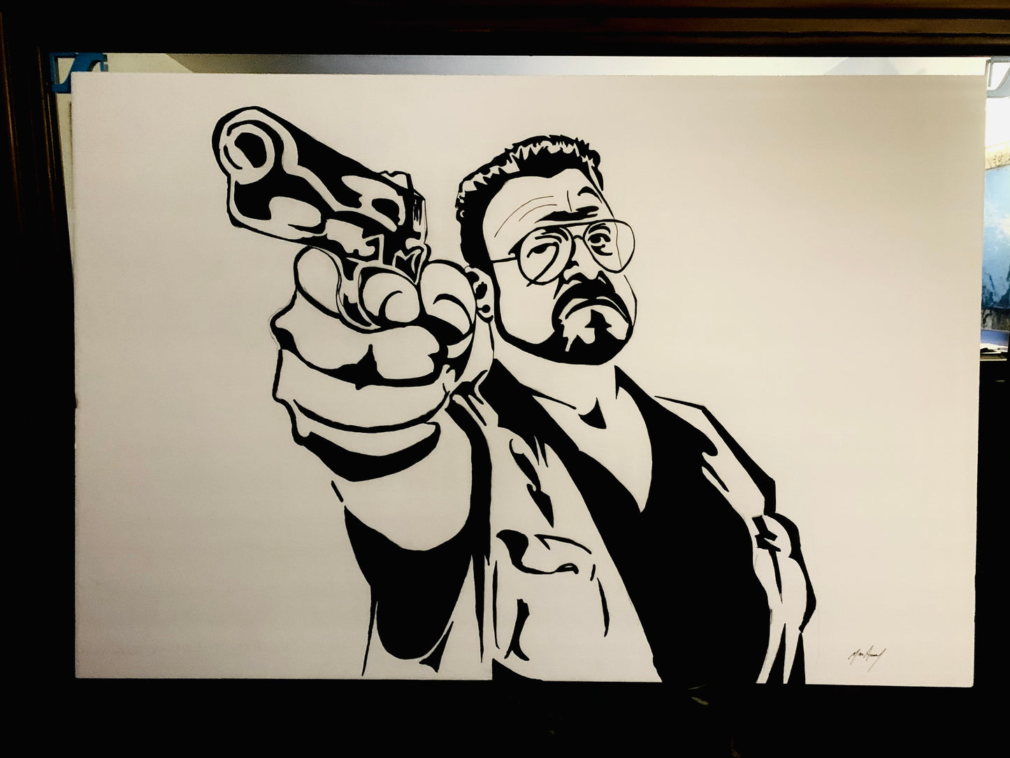 Louis Fyne Painting from The Big Lebowski. 1 of 1
