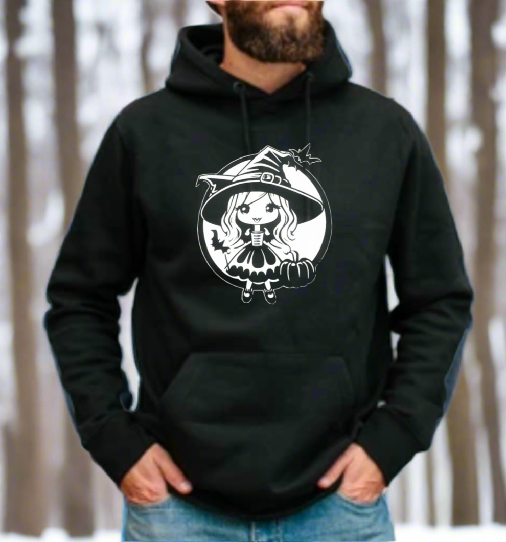 Little Witch Graphic Hoodie Design