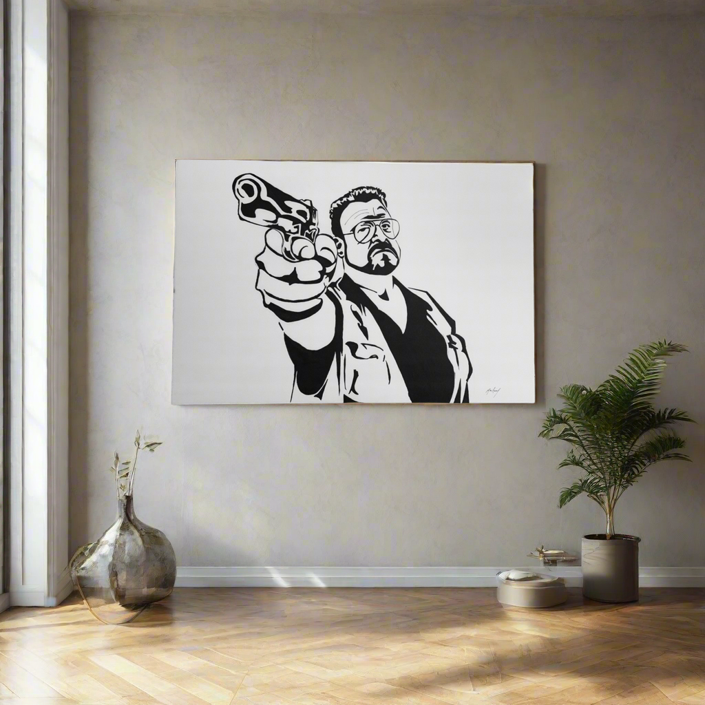 Louis Fyne Painting from The Big Lebowski. 1 of 1