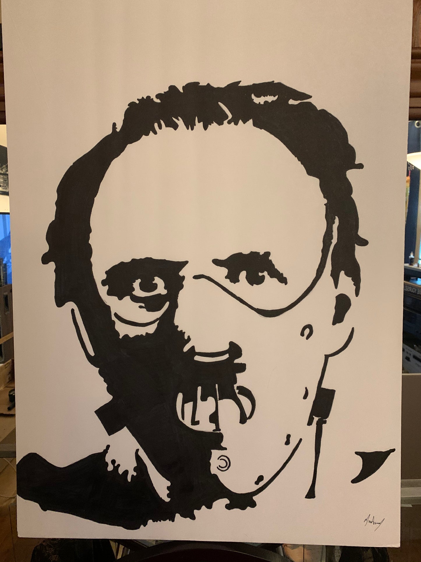 Hannibal Lecter from The Silence of the Lambs painting, 1 of 1
