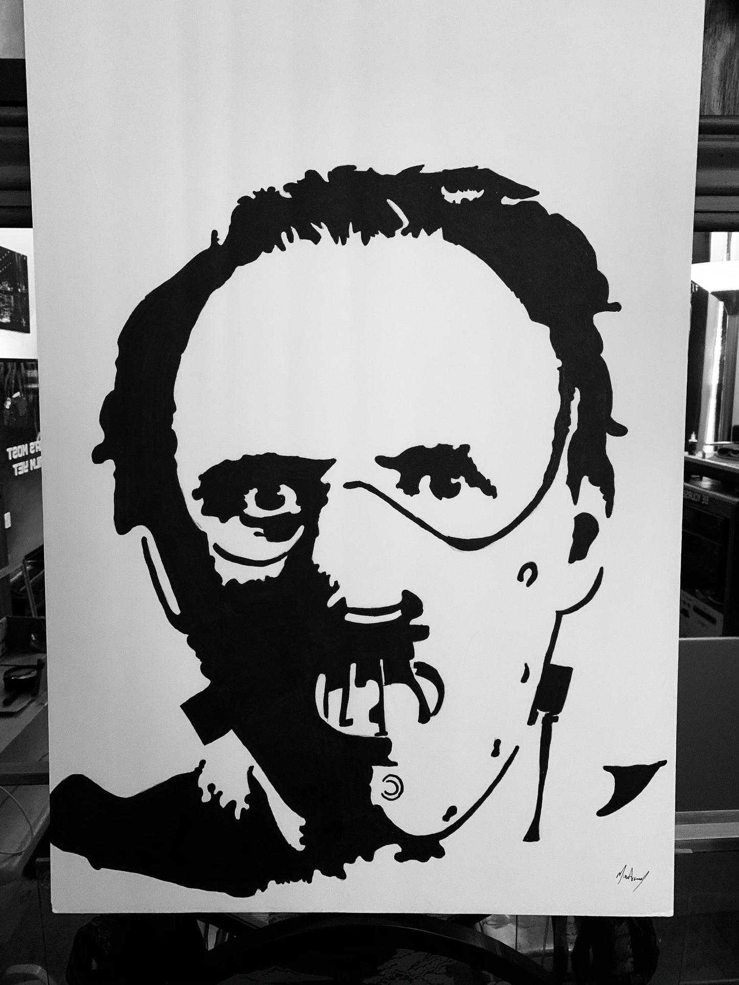 Hannibal Lecter from The Silence of the Lambs painting, 1 of 1