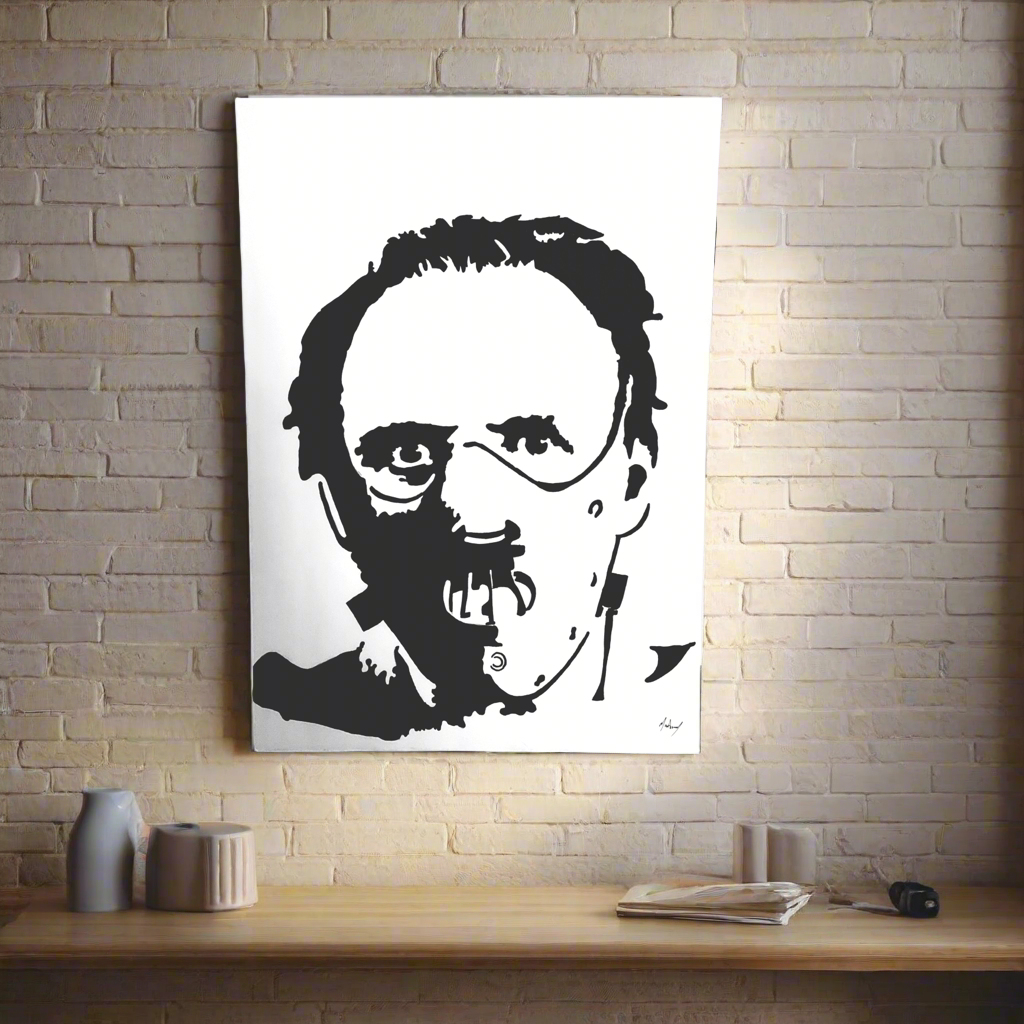 Hannibal Lecter from The Silence of the Lambs painting, 1 of 1