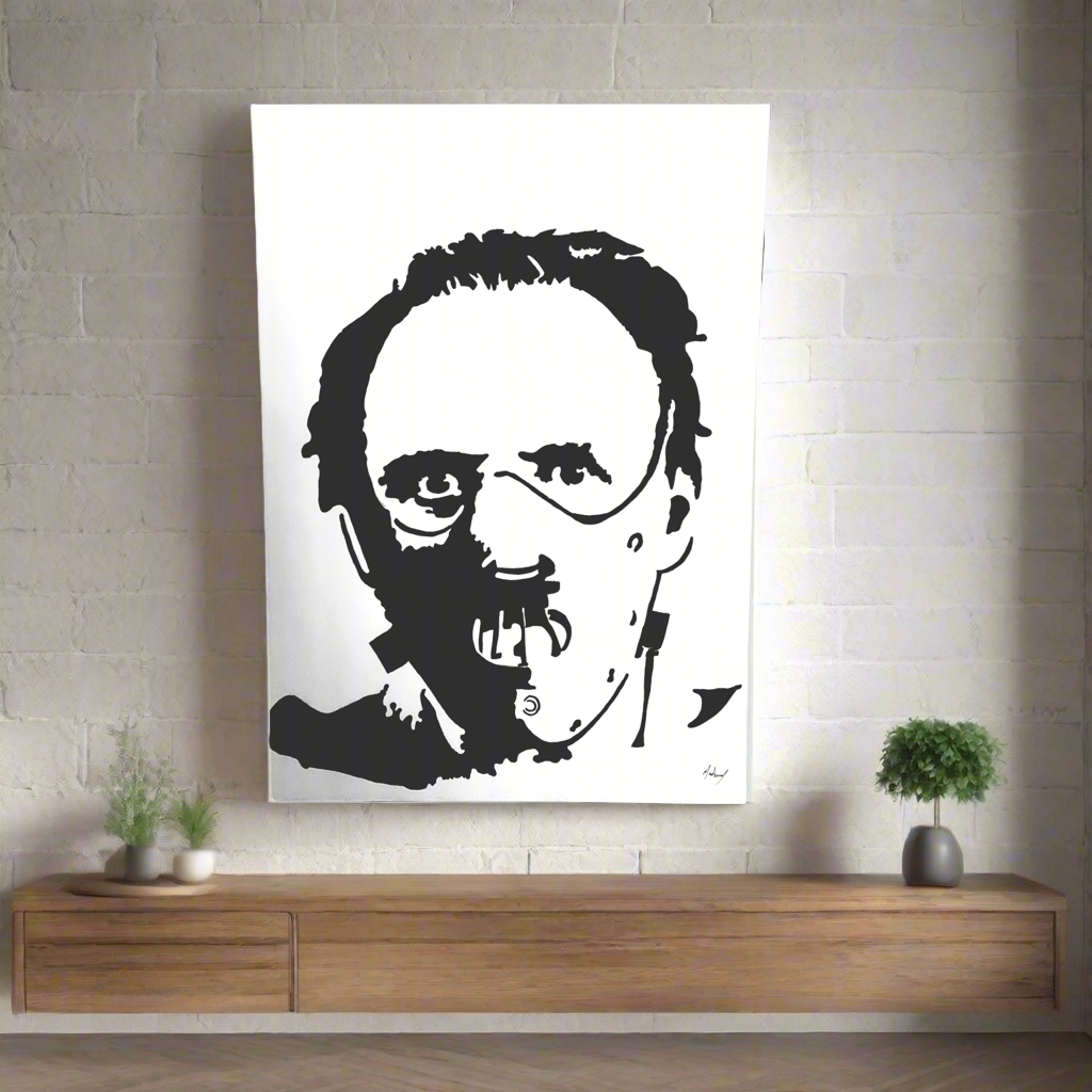 Hannibal Lecter from The Silence of the Lambs painting, 1 of 1