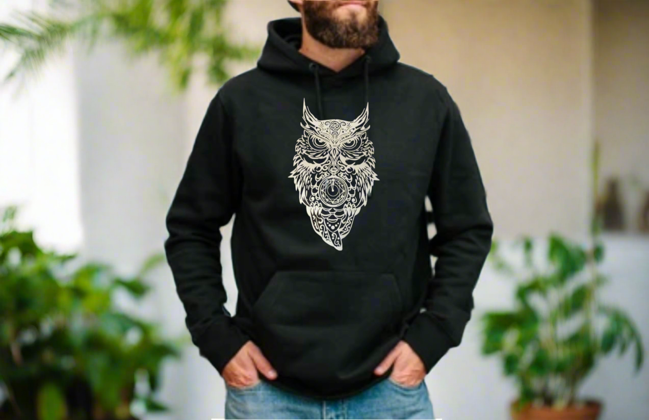 Stunning Owl Graphic Design Hoodie