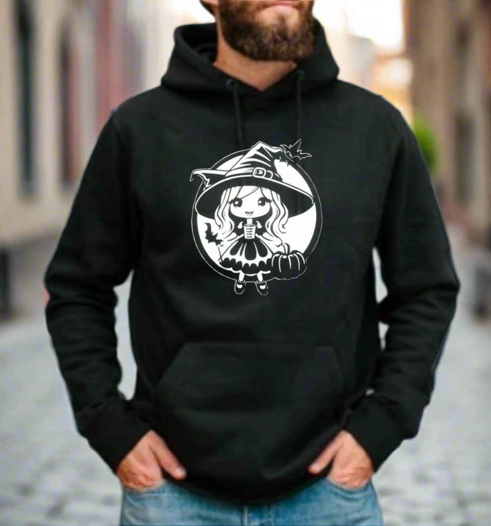 Little Witch Graphic Hoodie Design