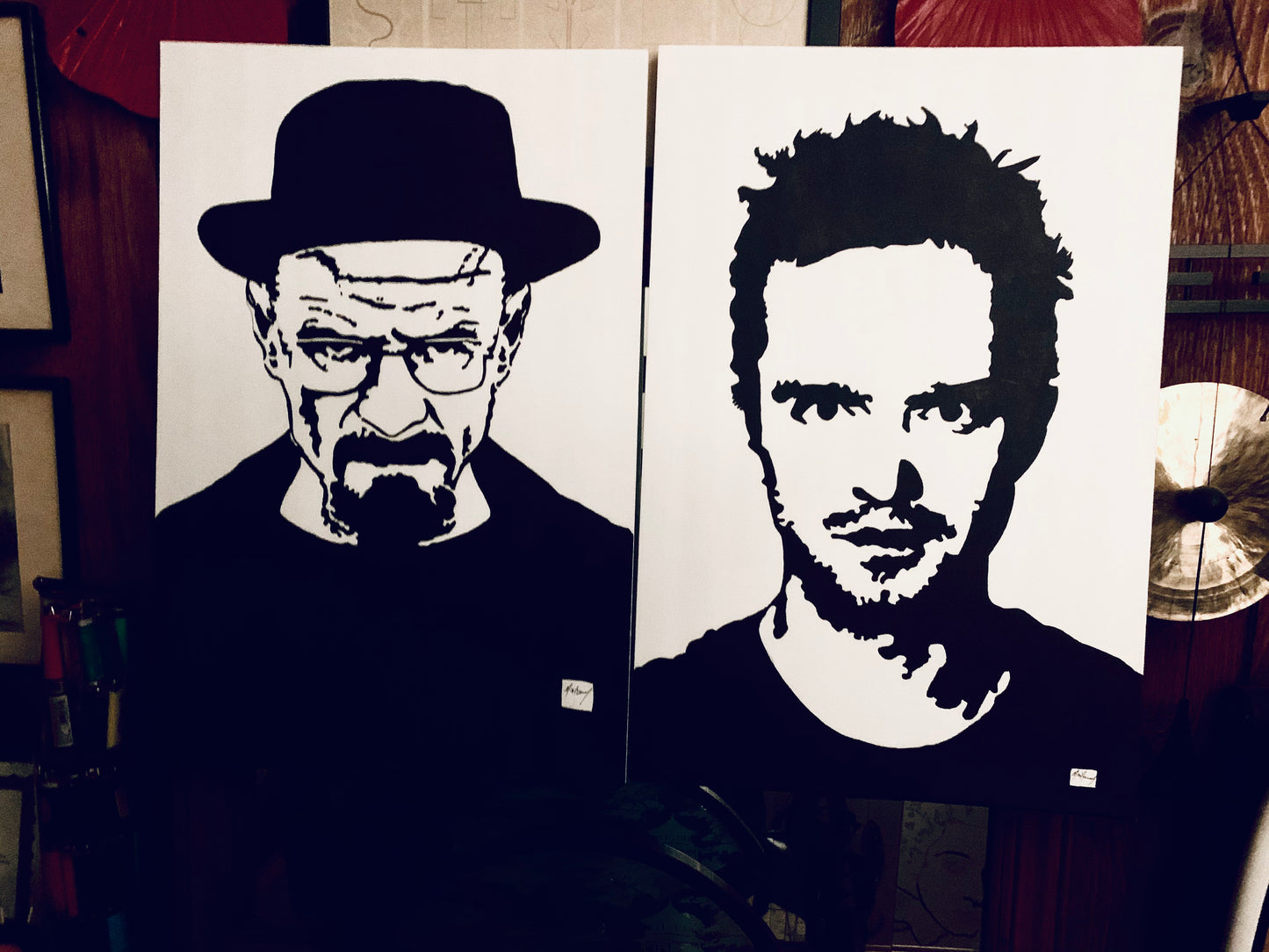 Heisenberg and Jessie Pinkman painting duo, from Breaking Bad 2 of 2