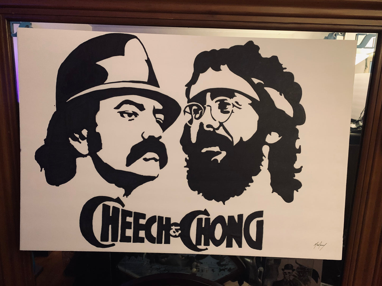 Cheech and Chong icon painting 1 of 1