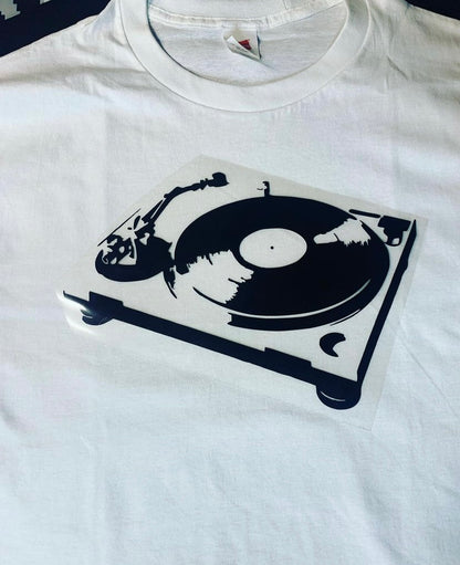 DJ Turntable Graphic Hoodie Design