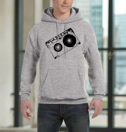 Classic Cassette Tape Graphic Design Hoodie