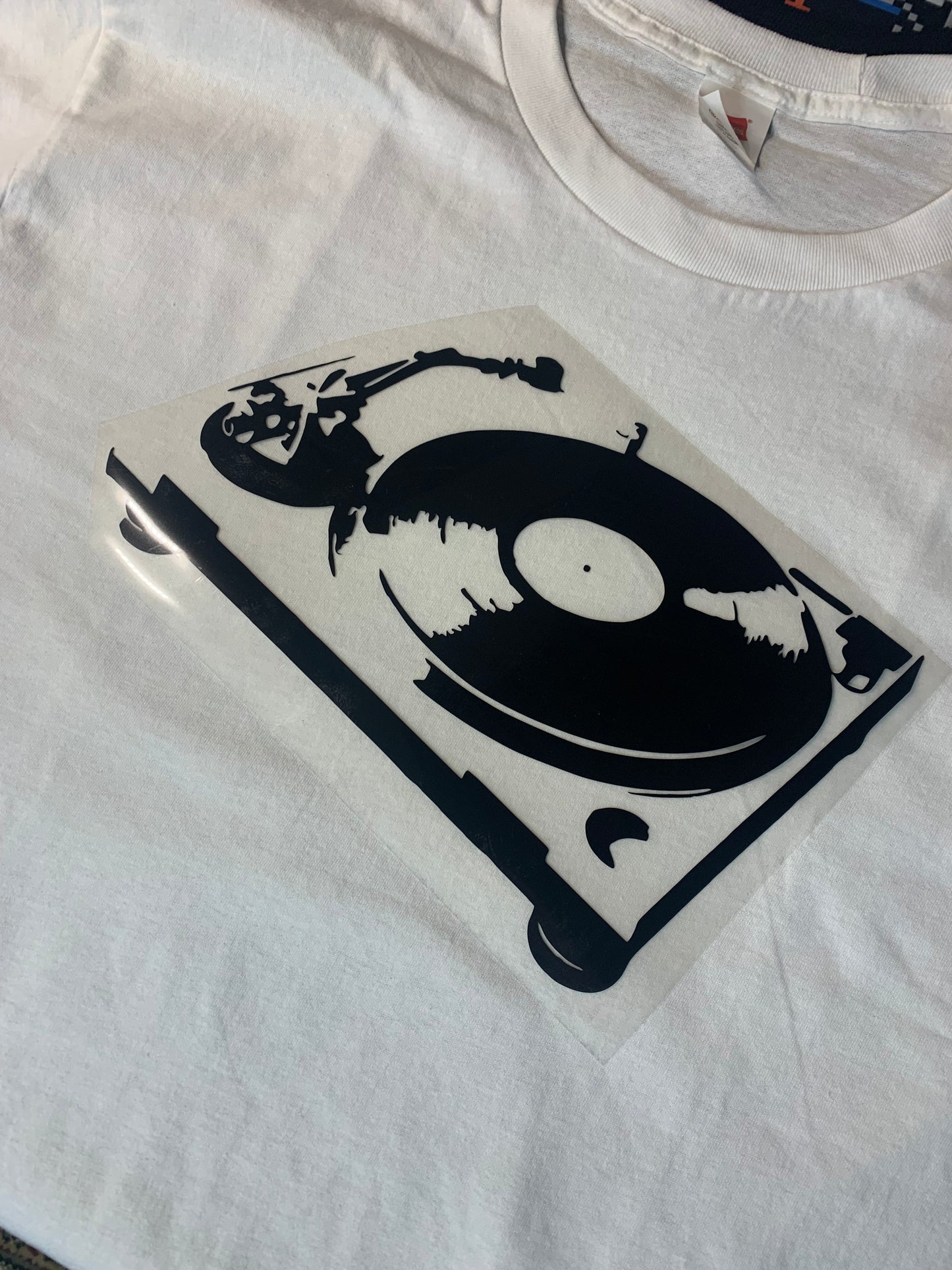 DJ Turntable Graphic Hoodie Design