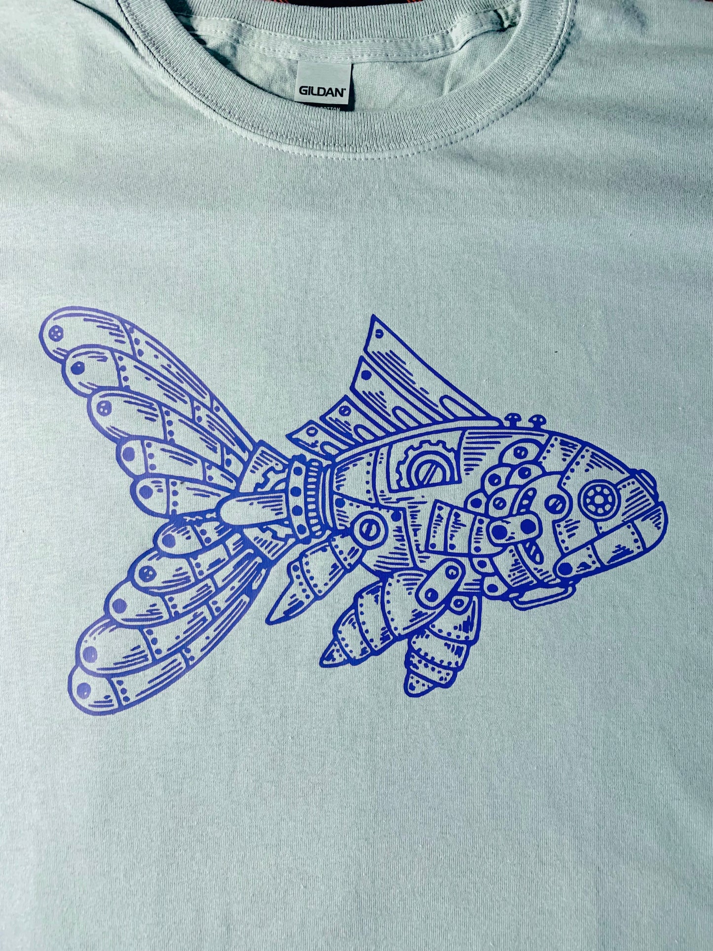 Steampunk Fish Graphic T-shirt