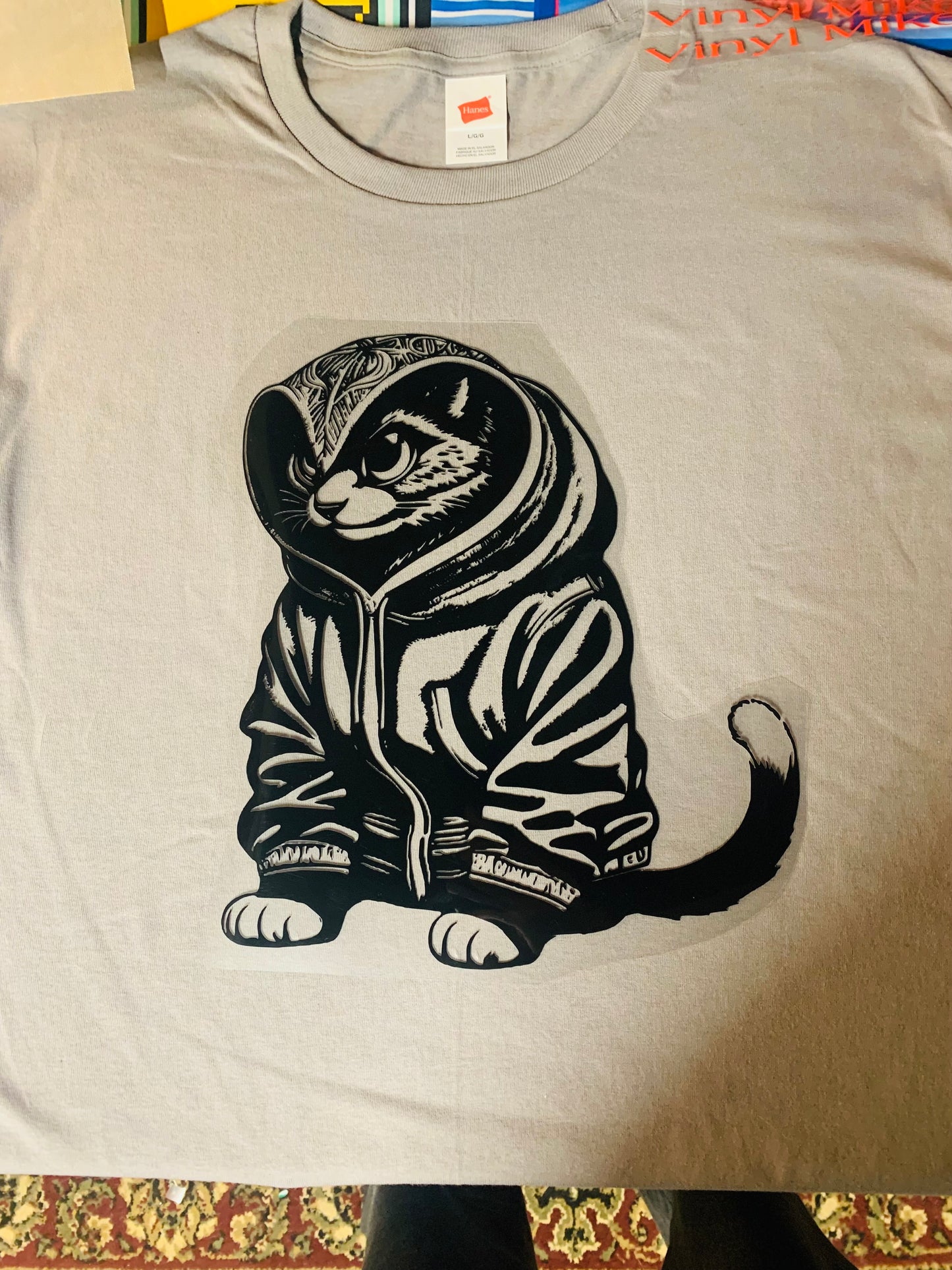 Assassin Kitty graphic design hoodie