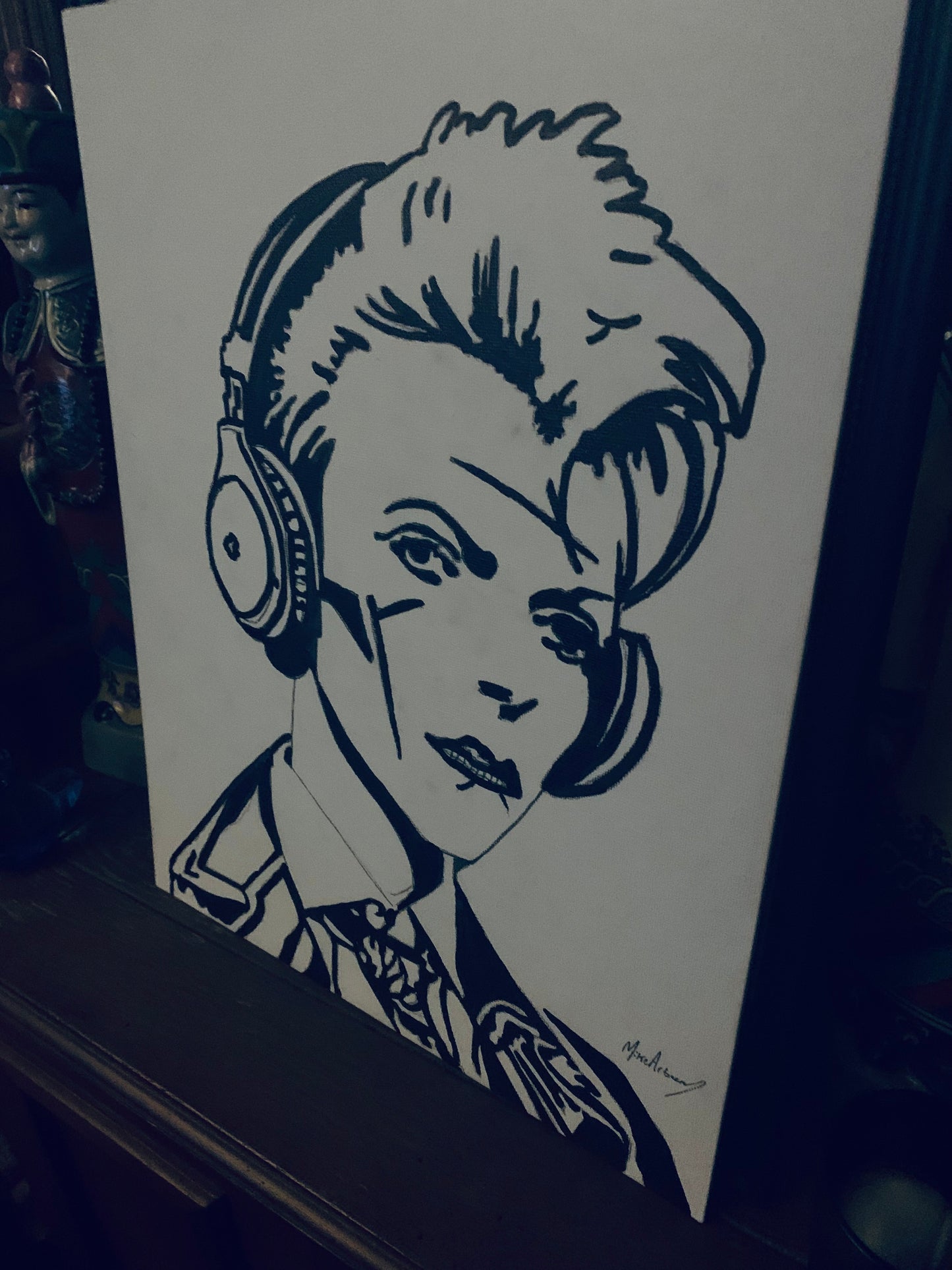 Steampunk David Bowie Painting. 1 of 1