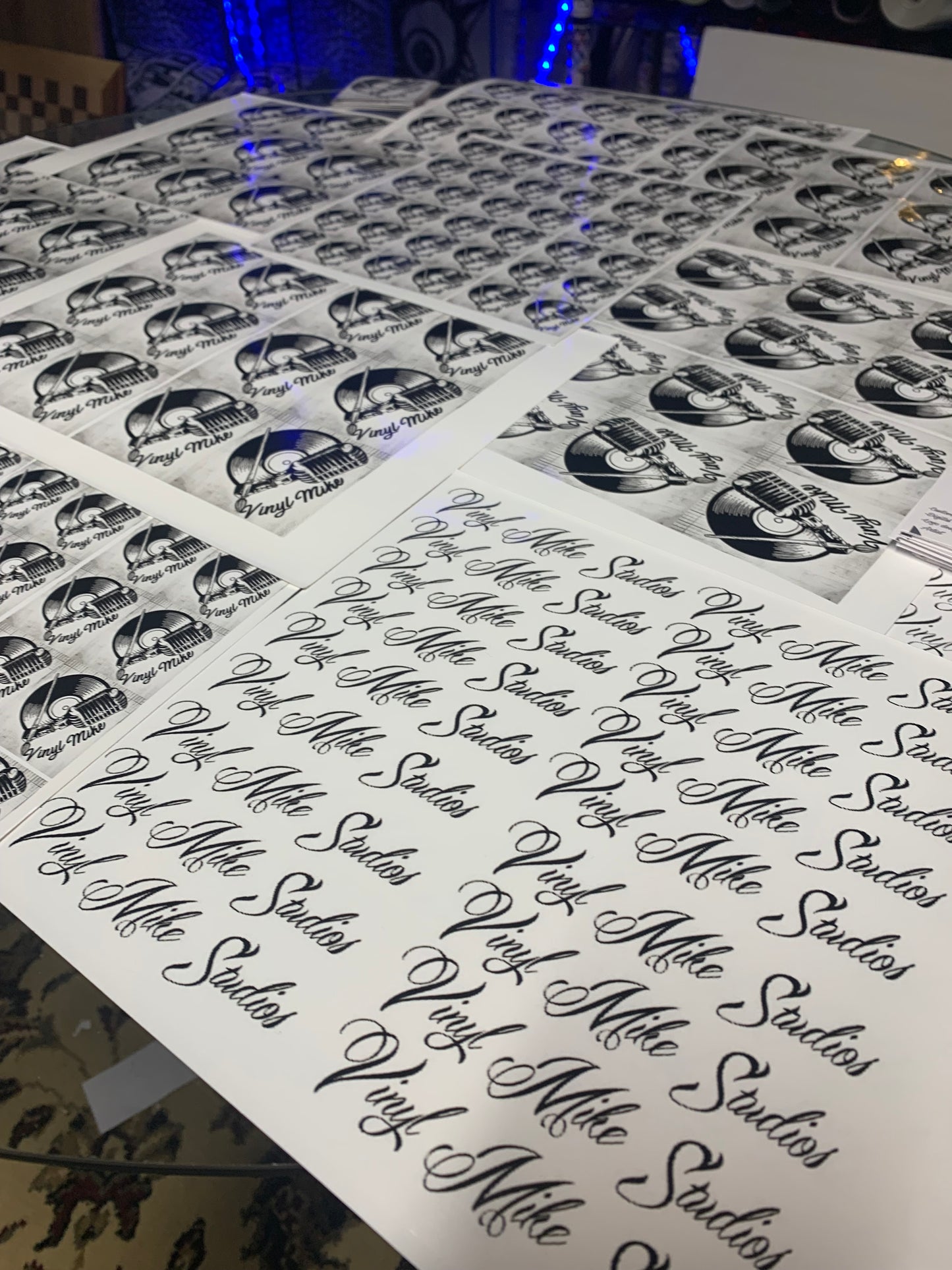 Vinyl Mike Stickers. 3 in a pack