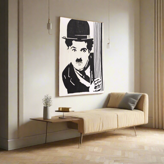 Charlie Chaplin painting.  1 of 1