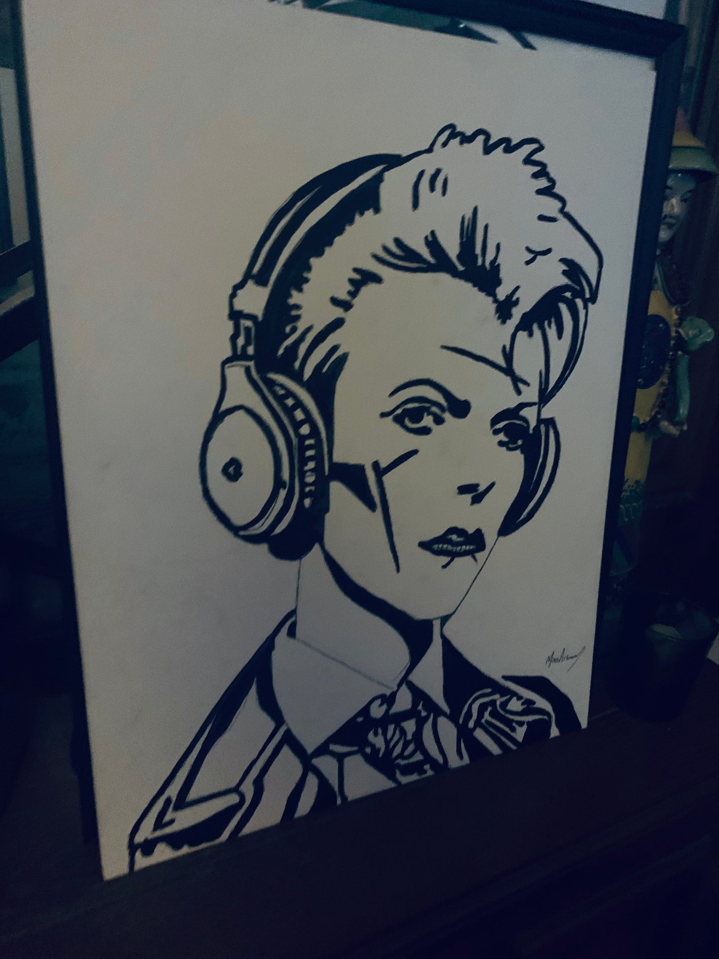 Steampunk David Bowie Painting. 1 of 1