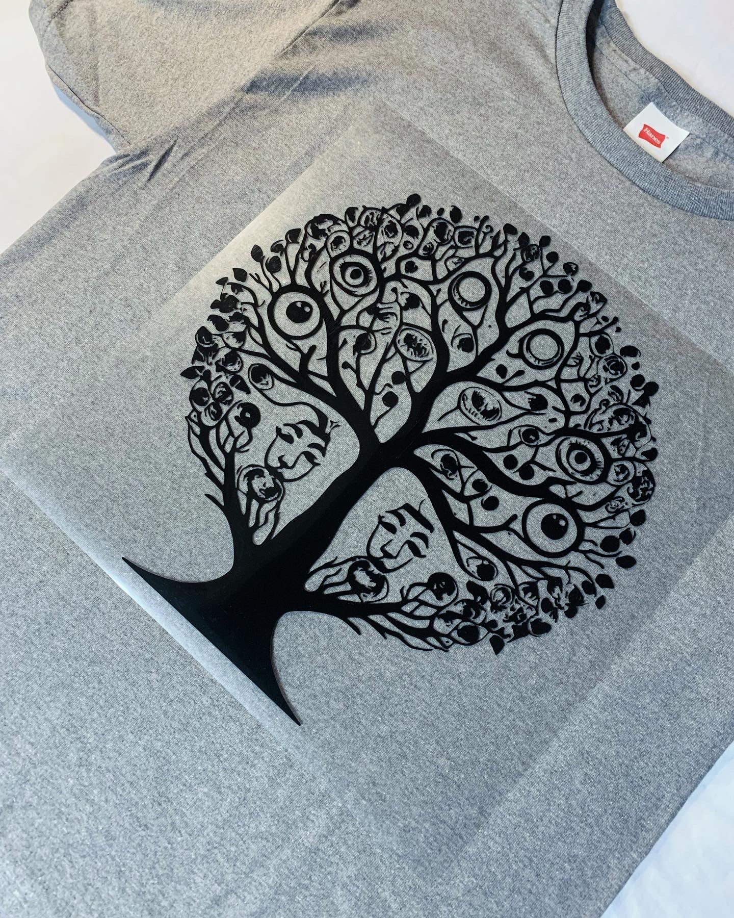Salvador Deli inspired Hoodie Design Eyes in the Tree