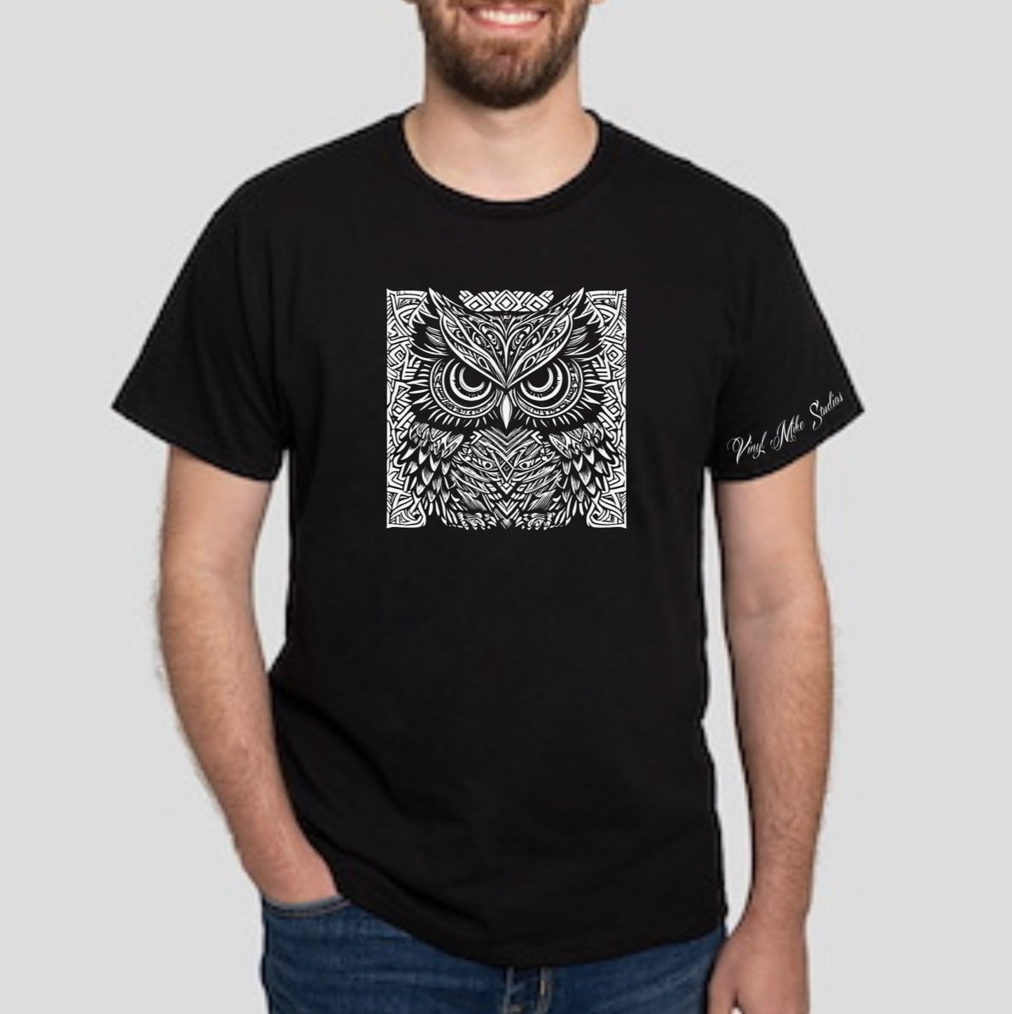 Captivating Owl Graphic T-shirt Design