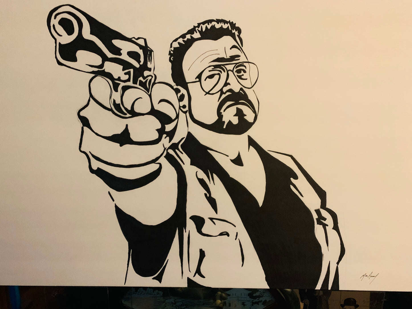 Louis Fyne Painting from The Big Lebowski.  1 of 1