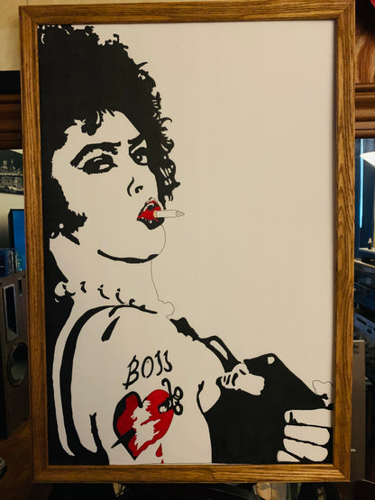 Frank-N-Furter from “The Rocky Picture Horror Show. Painting 1 of 1