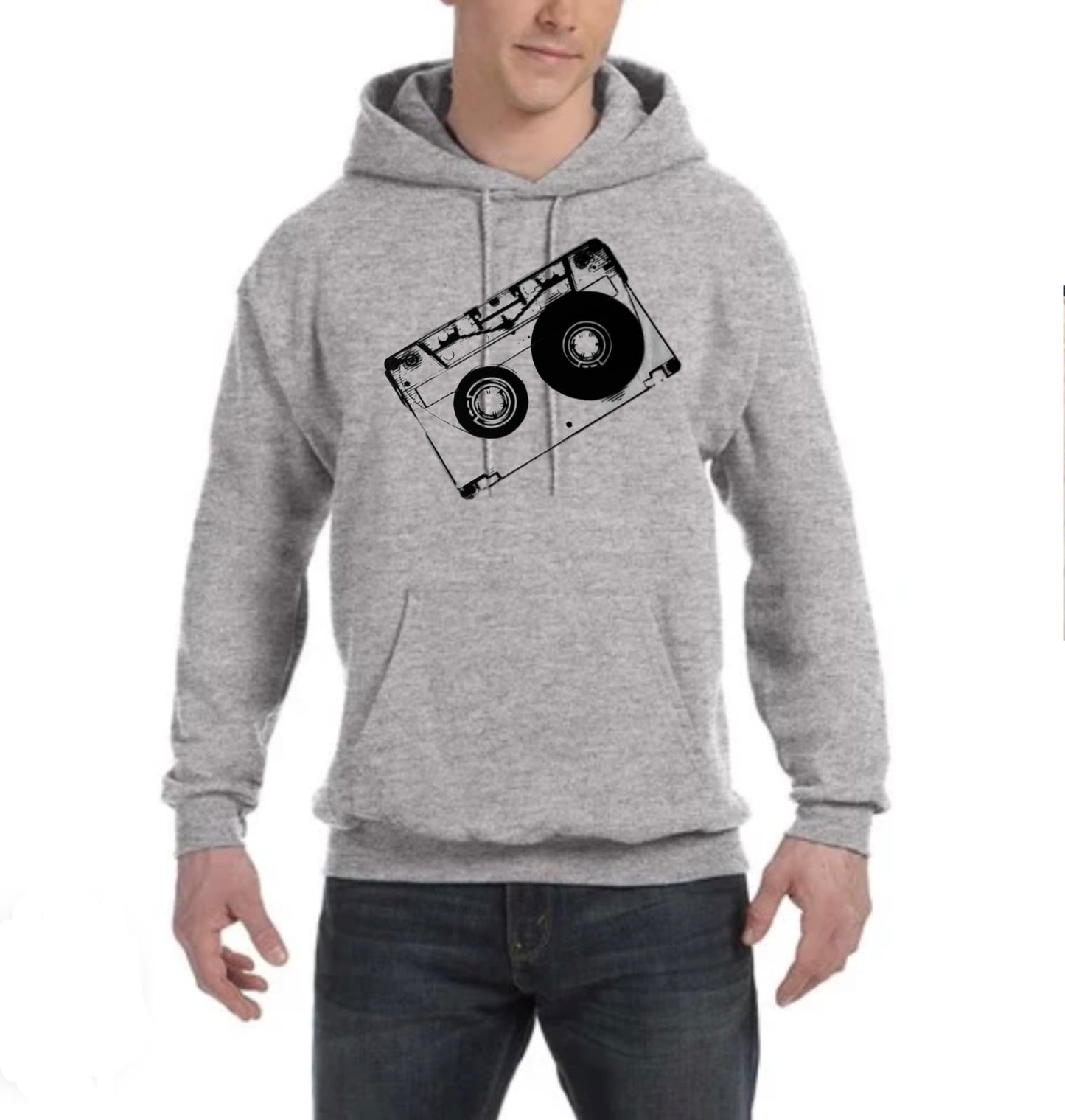 Classic Cassette Tape Graphic Design Hoodie