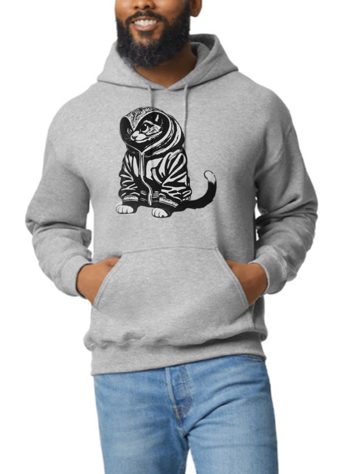 Assassin Kitty graphic design hoodie