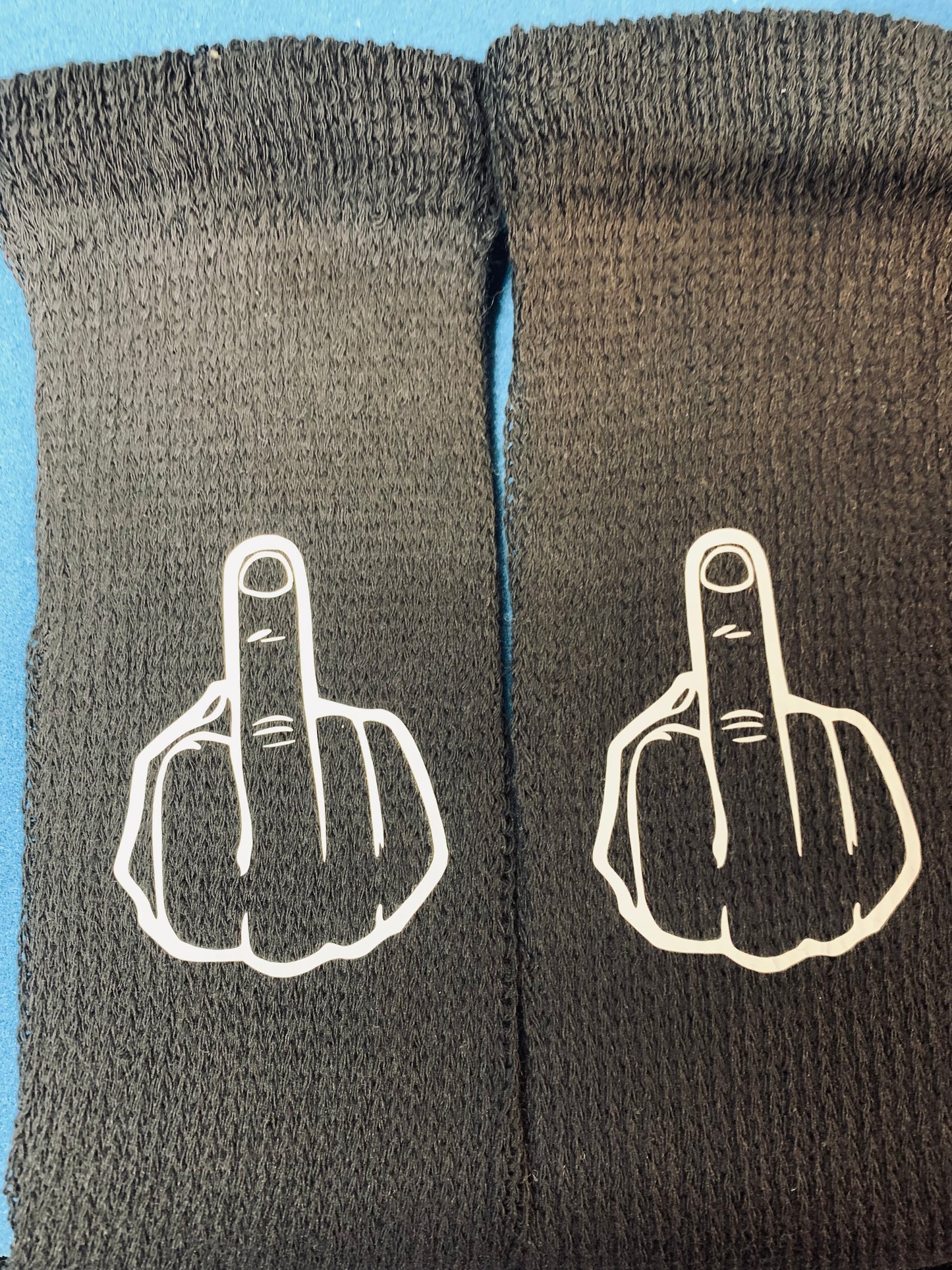Middle Finger Socks.   Tall.