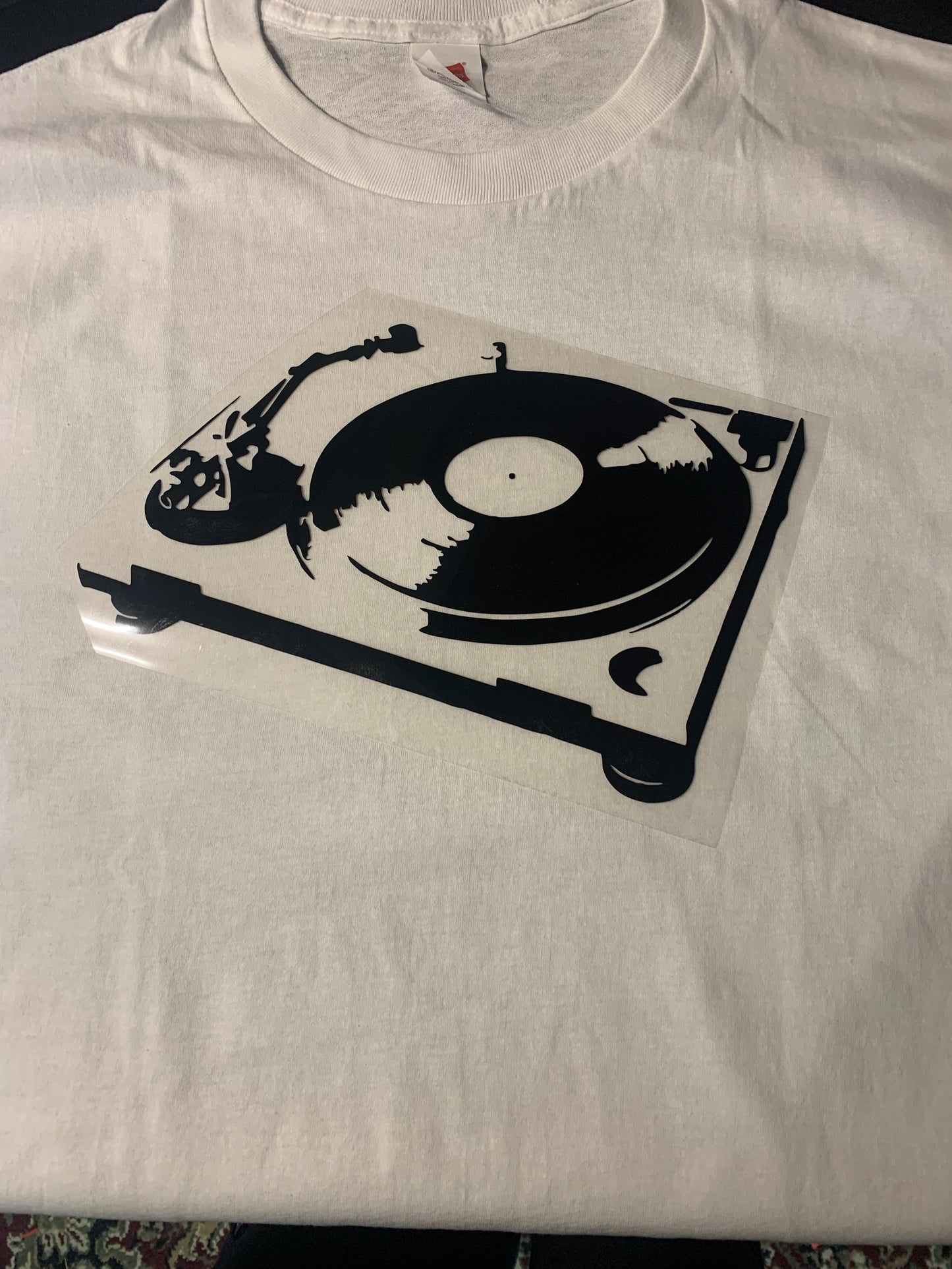 DJ Turntable Graphic Hoodie Design