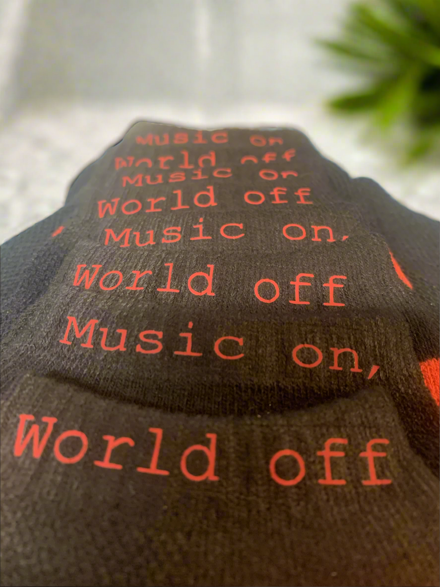 Music On, World Off Ankle Socks