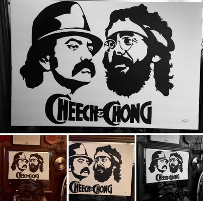 Cheech and Chong icon painting 1 of 1