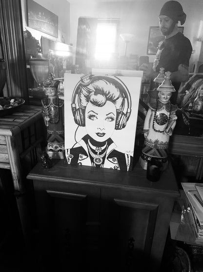 Steampunk Lucille Ball Painting 1 of 1