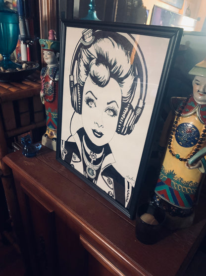 Steampunk Lucille Ball Painting 1 of 1