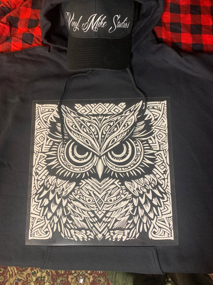 Captivating Owl Graphic T-shirt Design