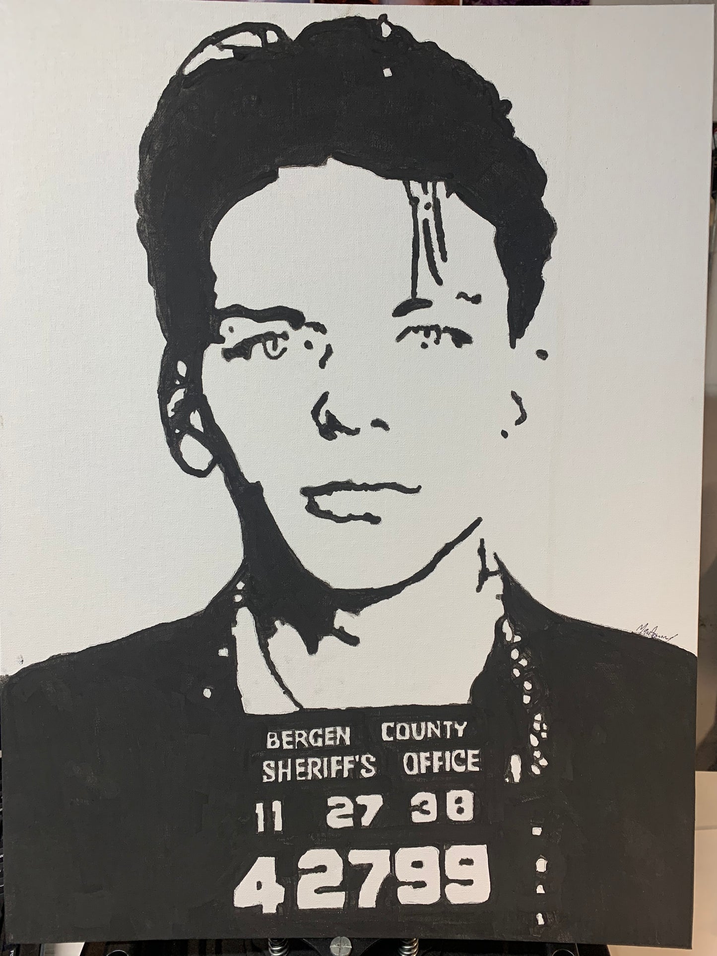 Frank Sinatra Mugshot Painting 1 of 1