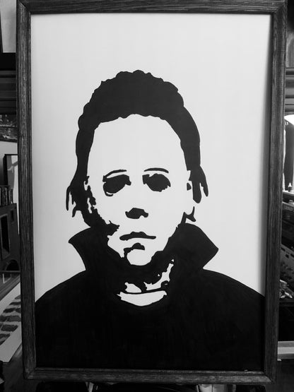 Michael Myers Painting from the horror movie Halloween 1 of 1