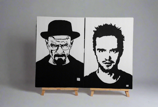 Heisenberg and Jessie Pinkman painting duo, from Breaking Bad 2 of 2