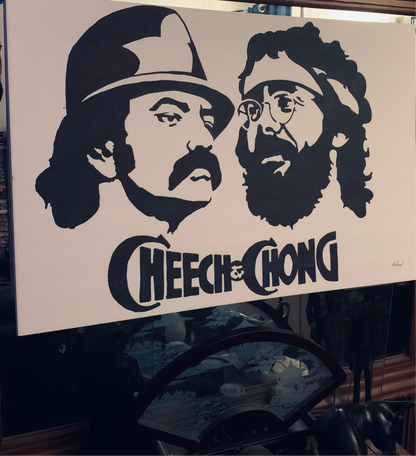 Cheech and Chong icon painting 1 of 1