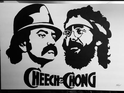 Cheech and Chong icon painting 1 of 1