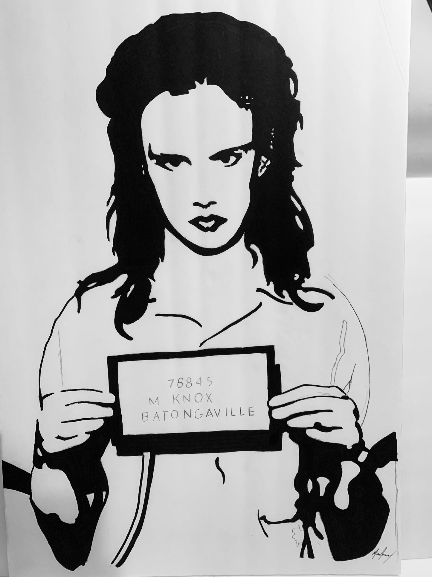 Mallory Knox from the Movie Natural Born Killers, Painting. 1 of 1