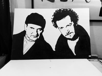 The Wet Bandits from Home Alone painting. 1 of 1