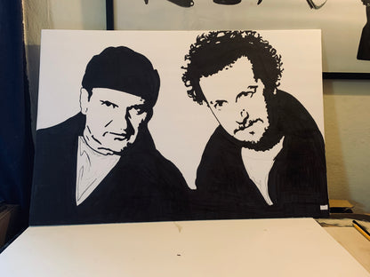 The Wet Bandits from Home Alone painting. 1 of 1